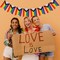 Pride Day Banner Rainbow Festival Decoration Pennant Flags Banner Progress Rainbow Pride Banner Flag Bunting for LGBT Gay Lesbian Party Mantle Fireplace Decoration Supplies